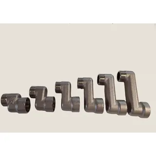 Mert Heizkörper Versatzstück, S-Anschluss, 1/2" IG auf AG, 10mm Achsabstand