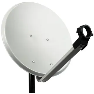 PremiumX PXS45 Satellitenschüssel 45cm Stahl Hellgrau SAT Antenne SAT-Antenne