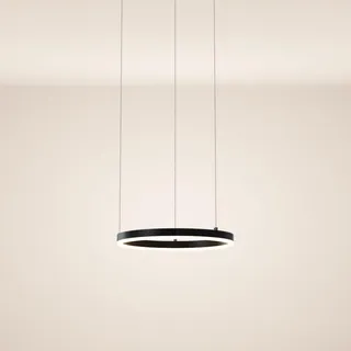 s.luce LED Ring Pendelleuchte Ø 40cm Schwarz,