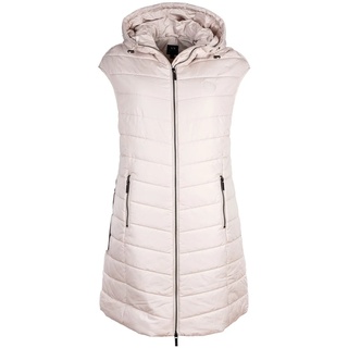 AX ARMANI EXCHANGE Damen Daunen-Weste - Steppweste,ärmellos, Reißverschluss, Kapuze Creme L