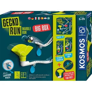 Kosmos 617318 - Gecko Run Marble Run Big Box, Erweiterbare Kugelbahn, Murmelbahn
