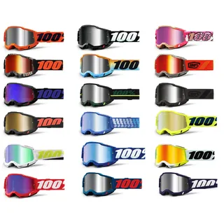 100% Accuri 2 Mission Crossbrille verspiegelt Beige/Schwarz/Braun/Grün Silber Verspiegelt