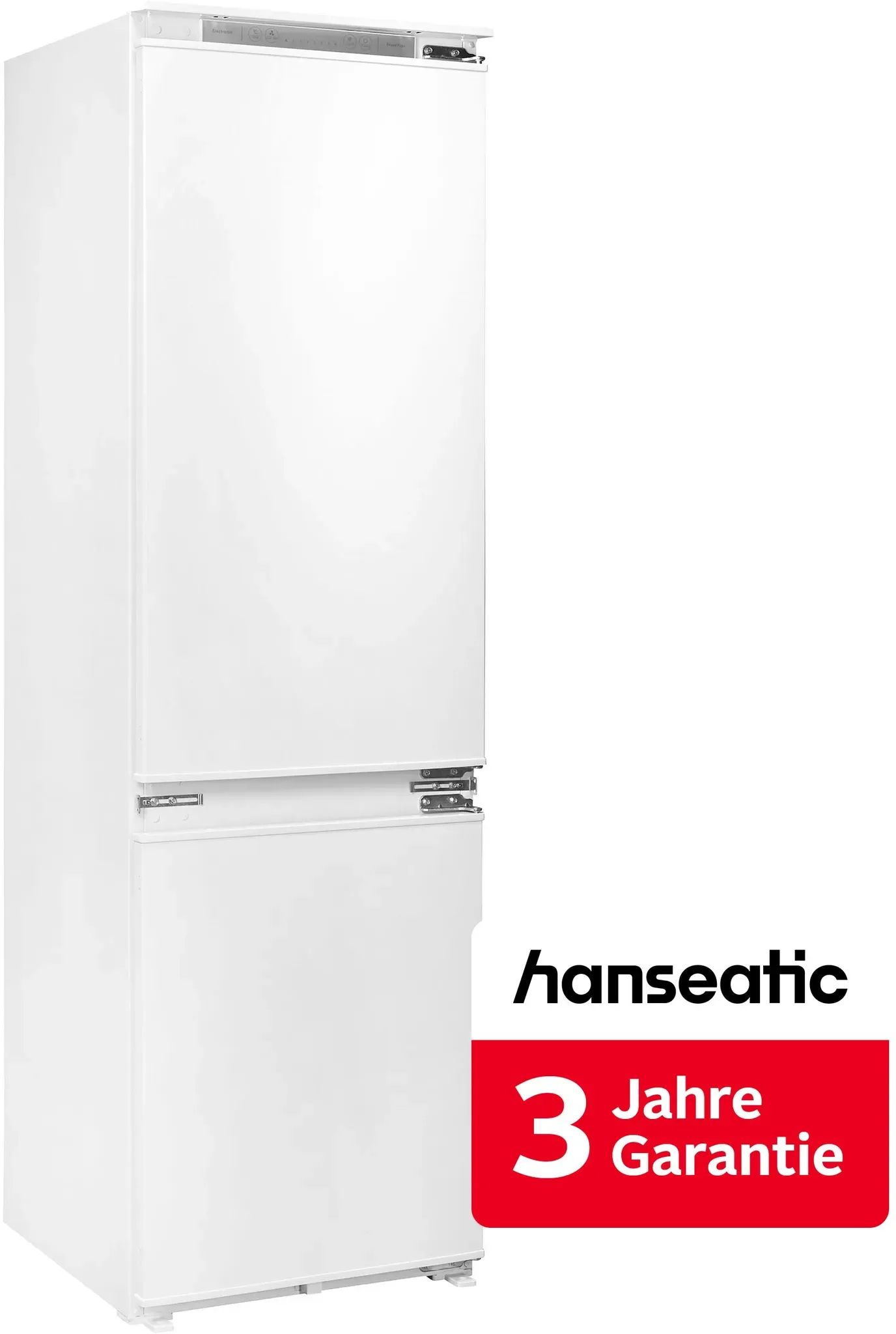 HANSEATIC Einbaukühlgefrierkombination, Energieeffizienz: E, weiß, Rechtsanschlag, wechselbar, Kühlschränke, inkl. 3 Jahre Herstellergarantie, Einbaukühlgefrierkombination, Topseller