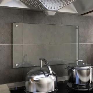 vidaXL Küchenrückwand Transparent 70×40 cm Hartglas