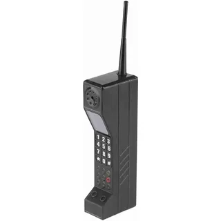 Dioche Old School Handy Alte Handys aus den 90er Jahren Eisen Retro Backstein Handy Ornament Vintage Handymodell Simulation Fotografische Requisiten Stilisierte Ornamente (Schwarz)