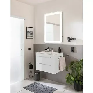 Camargue Star Badmöbel-Set ST01RW  (Gesamtbreite Badmöbel: 71 cm, Weiß, Hochglänzend, 3 -tlg.)