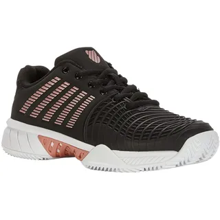 K-Swiss Performance Damen Express Light 3 HB Tennis Shoe, Black/Steel Gray/Rose Gold, 37 EU