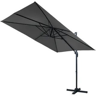 Gardissimo CANNES Alu Ampelschirm 300x200cm Pendelschirm UV50+ anthrazit