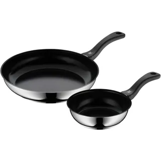 2-tlg. 18 cm + 28 cm edelstahl