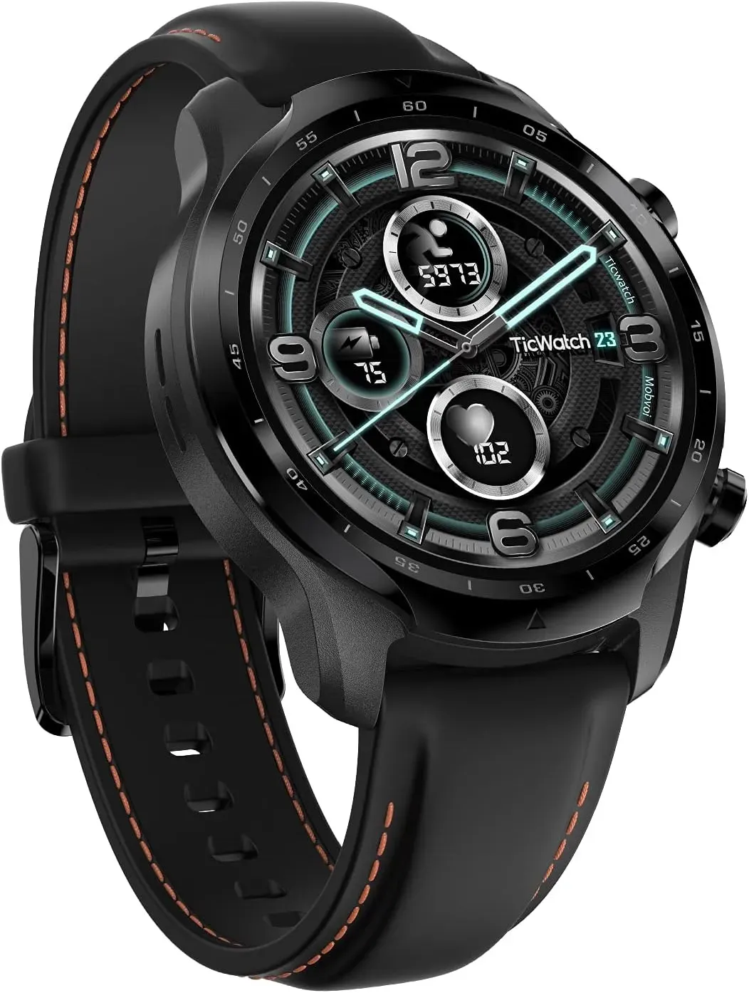 Mobvoi Ticwatch Pro 3 [inkl. Silikonarmband schwarz] 47mm Edelstahlgehäuse schwarz | Zustand: Neu & original versiegelt