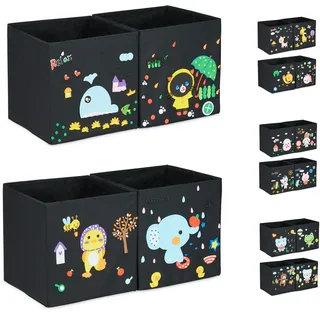 Aufbewahrungsboxen Spielzeugkiste Ordnungsbox Kinderbox Regalbox Spielkiste bunt