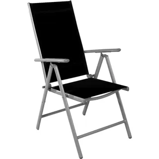 Mojawo Klappstuhl 54 x 64 x 106 cm silbergrau/schwarz