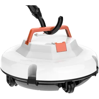 2025 Aufrüstung Kabelloser Roboterpoolsauger für obenliegende Pools, 120 - Minuten Laufzeit, Automatischer Poolreiniger für Einbettungspools bis zu 1.000 Quadratfuß, Selbstparkender Poolroboter