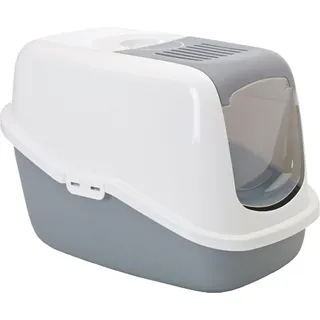 Savic Katzentoilette Nestor 56 cm x 39 cm x 38,5 cm Weiß/Grau