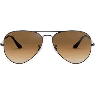 Large Metal RB3025 004/51 58-14 gunmetal/light brown gradient