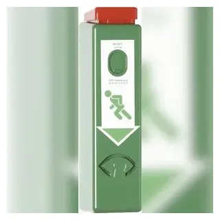 Einhand-Türwächter, mit Voralarm, für Türklinken, Profilhalbzylinder, grün