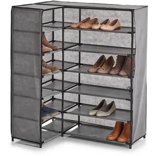 Hti-Living Eckregal 60 x 107 x 30 cm grau