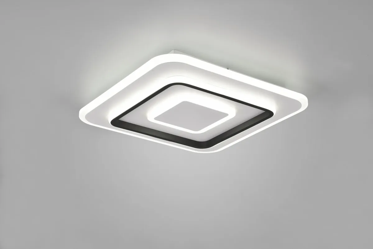 Trio R64293131 LED-Deckenleuchte Jora 1x46W | 5400lm | 2700-6000K | IP20 - integrierter Dimmer, stufenlos einstellbare Lichtfarbe, Memory-Funktion, Fernbedienung, Nachtlicht, Sleep-Timer, 3 Stufen Dimmung über Schalter, mattweiß