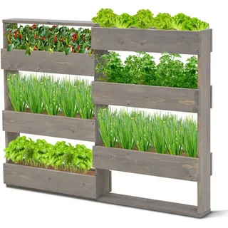 Coemo Vertikalbeet Riga 7 Pflanzkästen 0 x 0 x 0 cm Grau