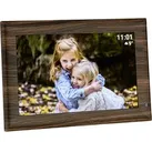 TFA Digitaler-Bilderrahmen 37.1001.08 mit WLAN, 10,1 Zoll Touchscreen, 32 GB interner Speicher, Holzoptik
