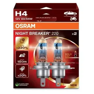 Osram NIGHT Breaker 220 H4, Autolampen