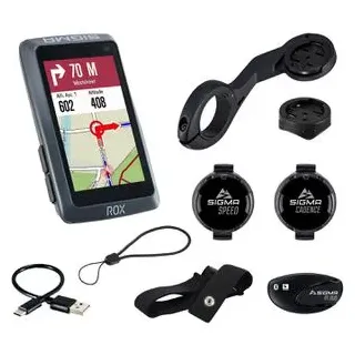 Sigma ROX 12.1 EVO Sensor Set - Night Grey Fahrrad-Navi Fahrrad Europa Bluetooth®, GPS, GLONASS