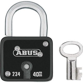ABUS Vorhängeschloss Serie 234/50 mit SchwenkbügelFarbe:schwarz