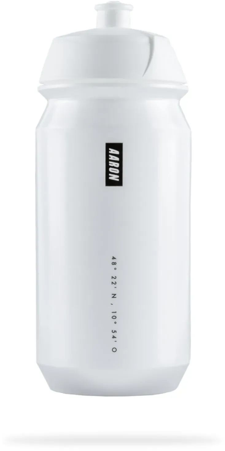 AARON ECO Fahrrad Trinkflasche - 100% Biologisch Abbaubar, BPA-frei - Weiß - 750 ml