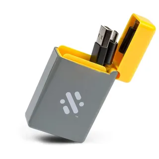 ThumbsUp! Thumbs Up Swipe Flip - Ladeadapter 3-in-1, ausziehbar - Gelb