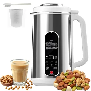 Sojamilch Maschine,Pflanzenmilchbereiter 1200ml, Multifunktionaler Hafermilch Maschine für Hausgemachte Mandelmilch, Nussmilch, Mit Selbstreinigung und VerzöGerungsstart Funktion