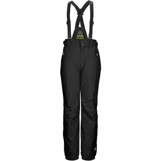 KILLTEC Jungen Skihose/Funktionshose mit abnehmbarem Latz, Kantenschutz und Schneefang KSW 214 BYS SKI PNTS, schwarz, 128,