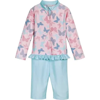 Playshoes UV-Schutz Einteiler Schmetterlinge 1/1 Arm in Rosa | Gr.: 86/92