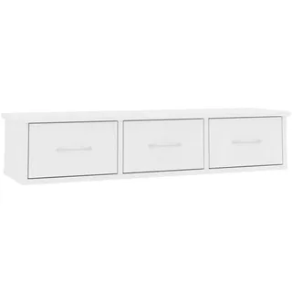 vidaXL Wandregal 88 x 26 x 18,5 cm Weiß