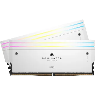 Corsair Dominator Titanium RGB (2 x 48GB, 6600 MHz, DDR5-RAM, DIMM), RAM, Weiss