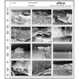 50x eTone Archivierungsblätter 120 Negativ-Seitenaufbewahrer(50x120)