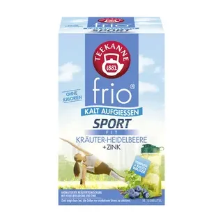 Teekanne Tee frio Sport Fit - Kräuter-Heidelbeere 7758 +Zink 18BT