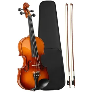 Violine 4/4 Violinset Aus Massivem Ebenholz Linkshänder Mit Musikinstrumentenzubehör Langlebig