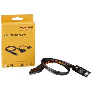 DeLock M.2 Key M zu U.2 SFF-8639 NVMe Adapter mit 50 cm