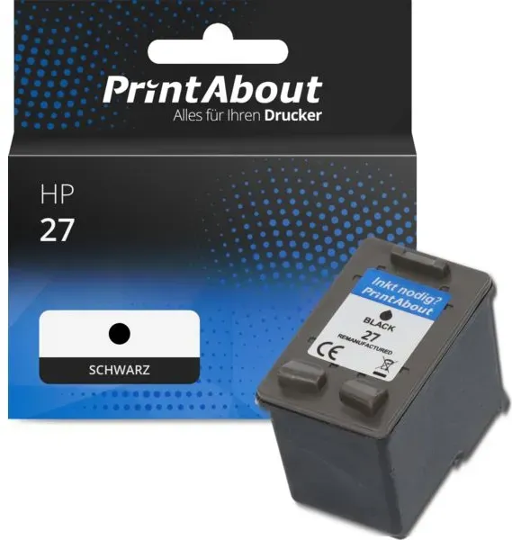 Druckerpatrone kompatibel mit HP 27 (C8727AE) - Schwarz