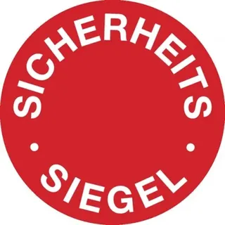 König Werbeanlagen Sicherheitsetikett, Sicherheits-Siegel Ø 30mm - Bogen = 5 Stück - 30 mm Dokumentenfolie selbstklebend