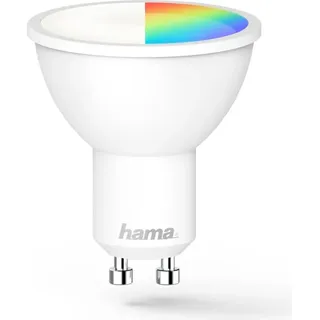 Hama LED Lampe Reflektor GU10 5,5W RGBW, dimmbar, Refl., für Sprach-/App-Steuerung (00176598)