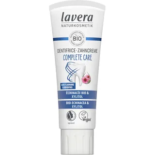 lavera Complete Care Zahnpasta OHNE FLUORURE - 5 mal mehr Schutz - Bio-Pflanzenwirkstoffe - Echinacea Bio & Calcium - Vegan - Naturkosmetik - 75 ml