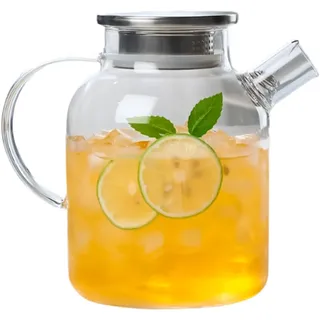 Glasdekanter, große Kapazität, Glas-Teekanne mit Griff, praktische Kaltwasserkessel, Krüge für Versammlungen