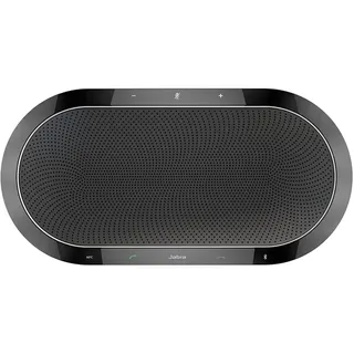 Jabra Speak 810 Konferenzlautsprecher - Unified Communications-zertifizierter Lautsprecher für große Meetings mit Bluetooth und integriertem USB-A-Kabel - Für Laptops, Smartphones und Tablets, Schwarz