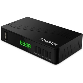 ATLANTIS Smartix DH18 Digital Terrestrische DVBT/DVBT2/HEVC mpeg2/mpeg4 H264/H265 Geplante Aufnahme, schwarz