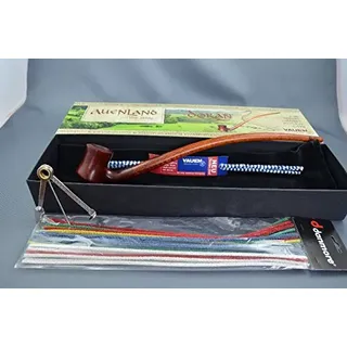 VAUEN Auenland The Shire Doran Pfeife - glatt braun poliert 'MeyTrade Special' + Stopfer + Reiniger