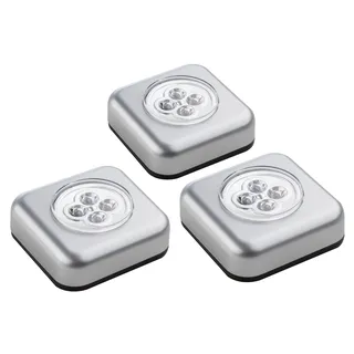 Müller-Licht Triplex LED Touch-Licht Silber/silver inkl. 3xAAA 400136
