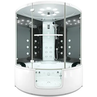 AcquaVapore Dampfdusche Whirlpool Dusche Duschkabine K60-SW-EH 140x140cm