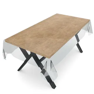 ANRO Tischdecke abwaschbar 280 x 140 cm Transparent