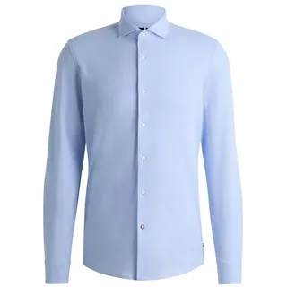 BOSS Langarmhemd Slim-Fit Hemd Hank - Slim Fit blau 38